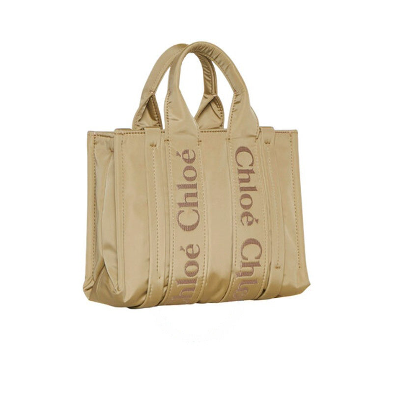 Bolsa Shopper Woody Logo Small Nylon