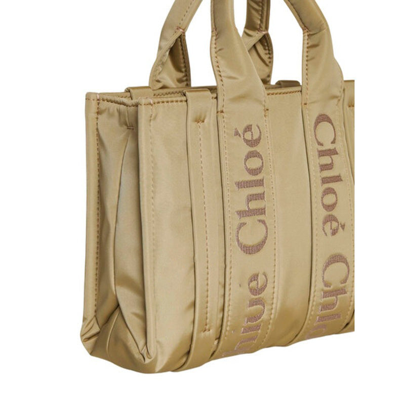 Bolsa Shopper Woody Logo Small Nylon