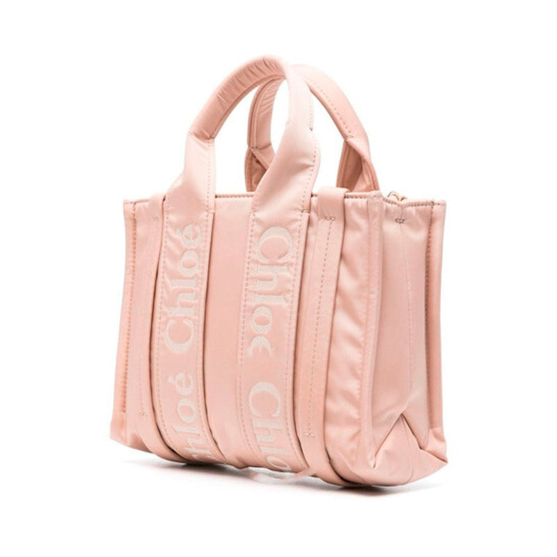 Bolsa Shopper Woody Logo Small Nylon
