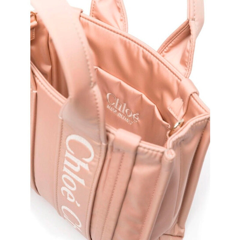 Bolsa Shopper Woody Logo Small Nylon