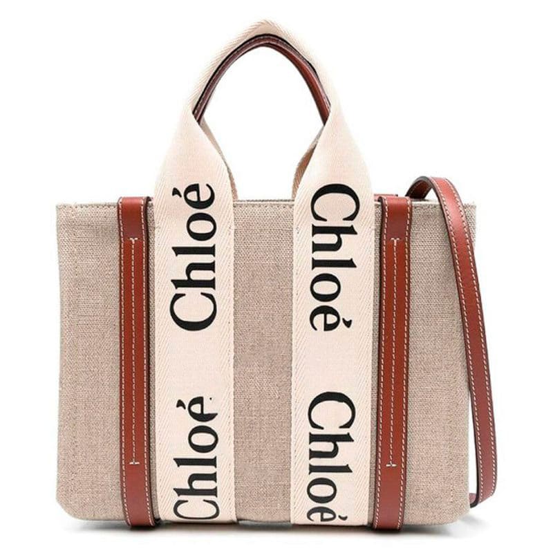 Bolsa Shopper Woody Small Linen - Mercado de Luxo - O Maior E-Commerce de Bens, Produtos e Serviços de Luxo do Brasil.
