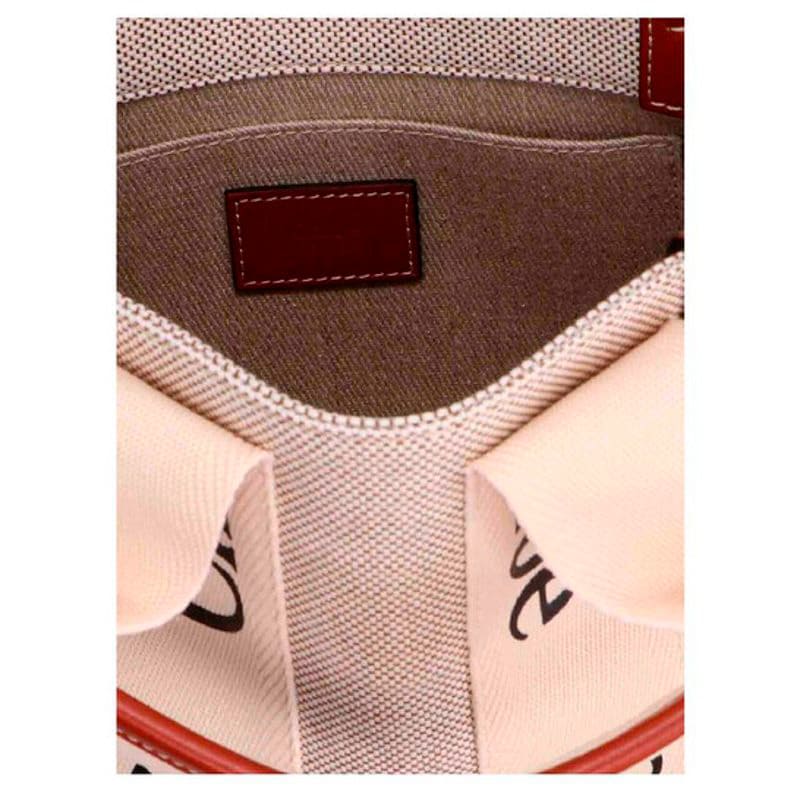 Bolsa Shopper Mini Woody Linen Logo