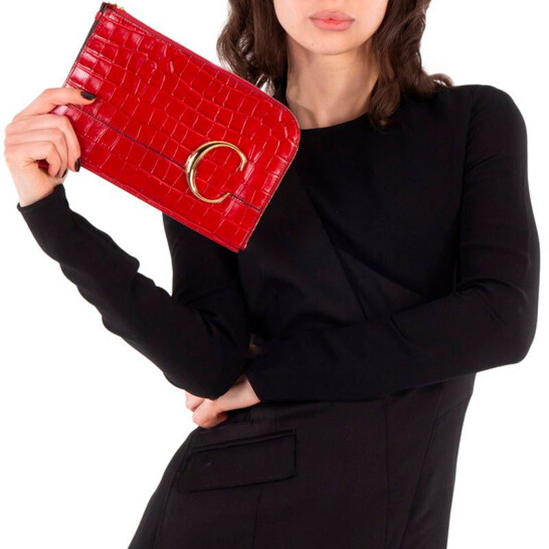Bolsa Pocket C Croc Embossed