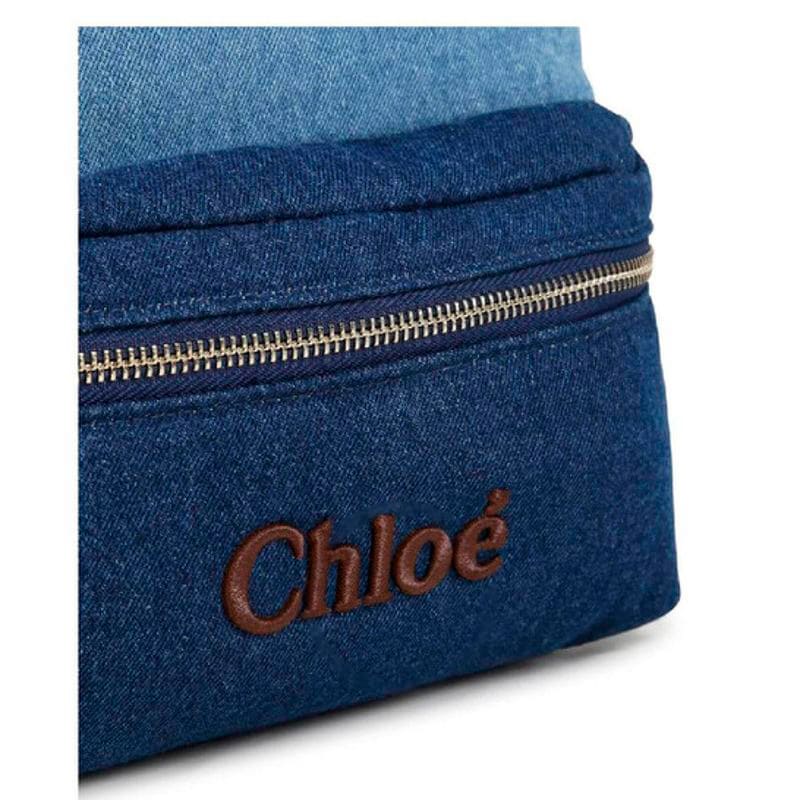 Bolsa Mochila Two Tone Logo Embroidered Cotton
