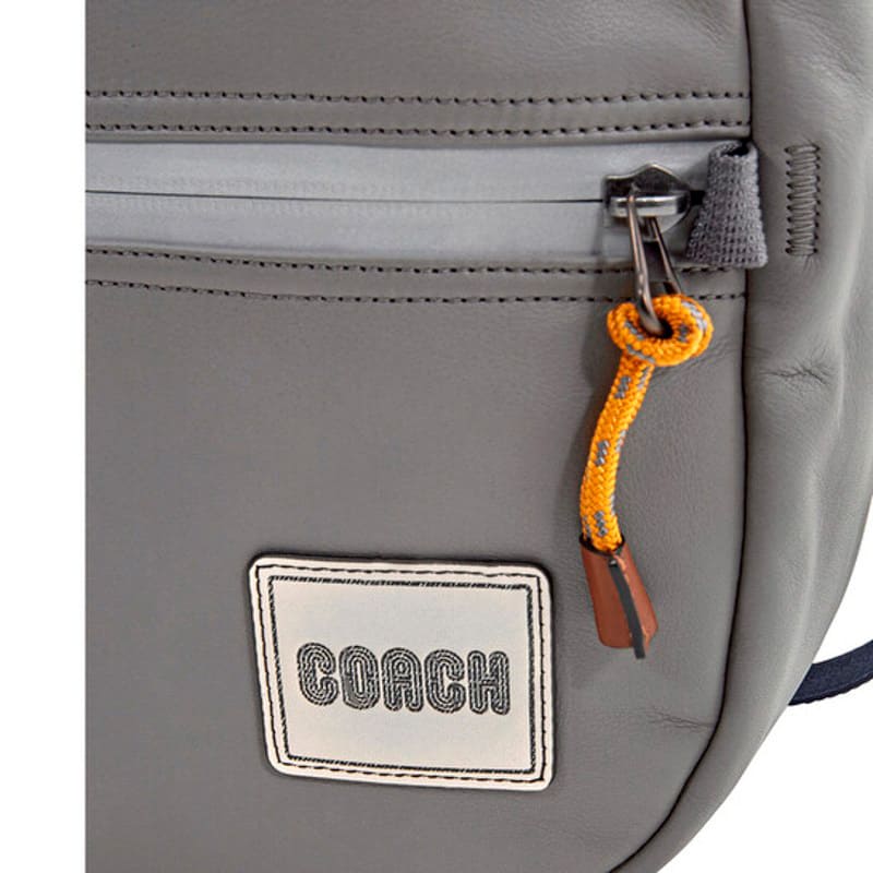Bolsa Mochila Open Box   Coach Patch Pacer in Black Copper Heather Grey
