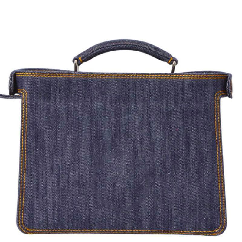 Bolsa Crossbody Peekaboo ISeeU Mini Denim Effect Fabric