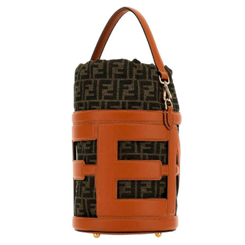 Bolsa Bucket Embroidered Jacquard