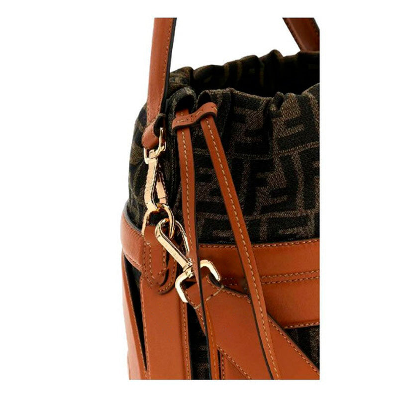 Bolsa Bucket Embroidered Jacquard