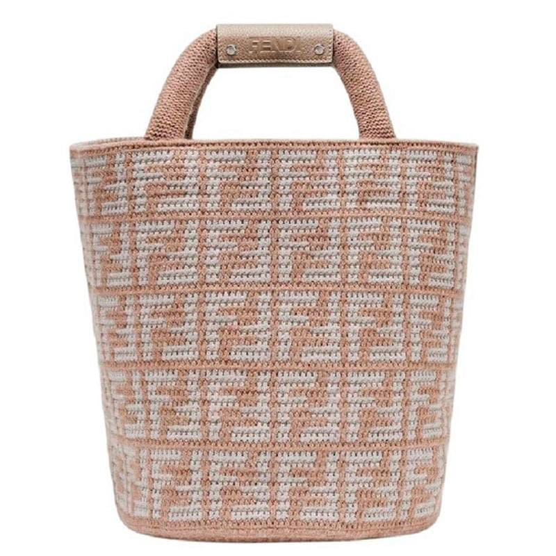 Bolsa Shopper Jacquard FF Motif - Mercado de Luxo - O Maior E-Commerce de Bens, Produtos e Serviços de Luxo do Brasil.