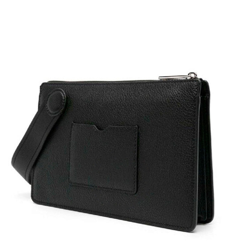 Bolsa Clutch Engraved Logo Rivet Chiodo