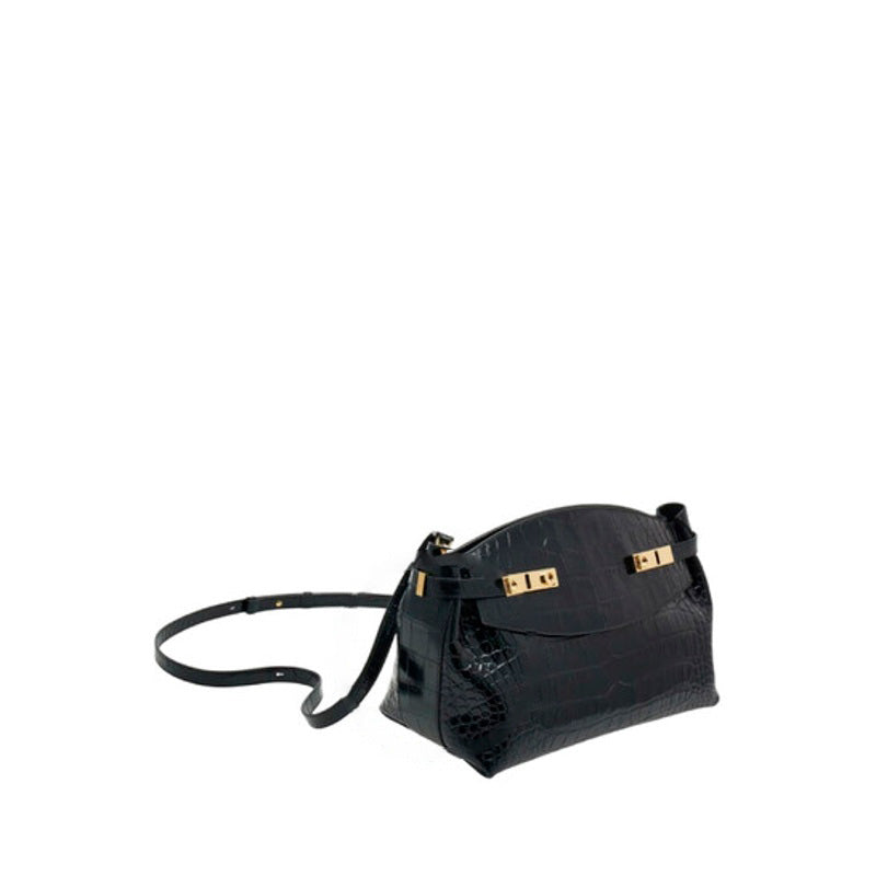 Bolsa Shoulder Hug GanciniBuckledskin