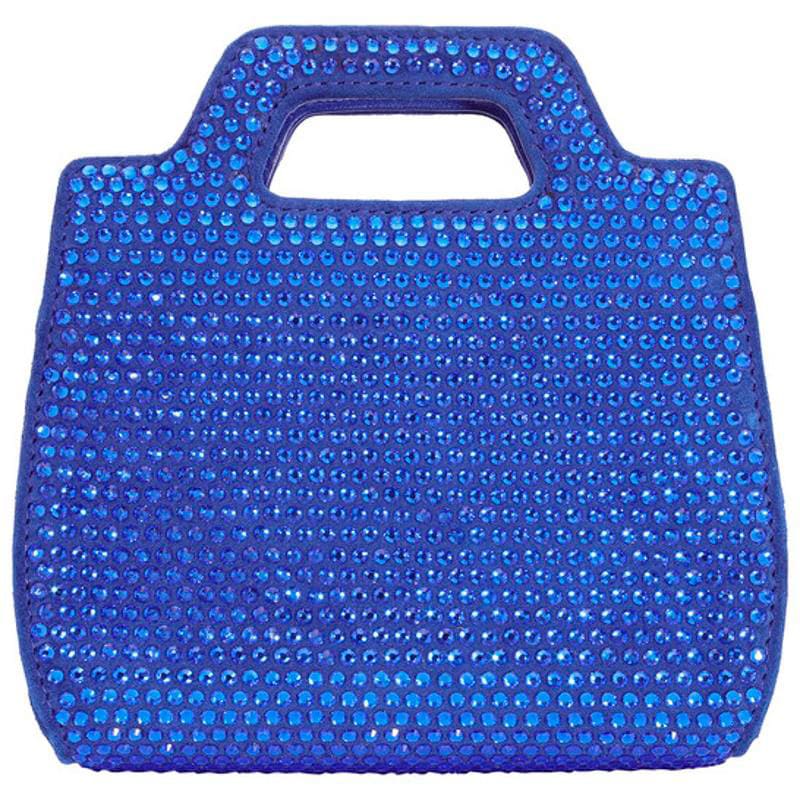 Bolsa Handle Ladies Blue Crystal Studded Wanda Mini - Mercado de Luxo - O Maior E-Commerce de Bens, Produtos e Serviços de Luxo do Brasil.
