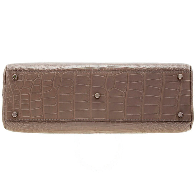 Bolsa Handle Grey Zumi Medium In Crocodile Effect