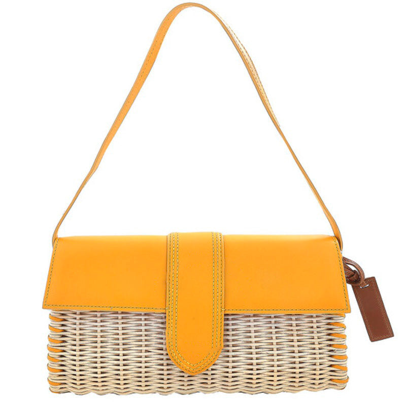 Bolsa Shoulder Yellow Le Bambino Long Woven - Mercado de Luxo - O Maior E-Commerce de Bens, Produtos e Serviços de Luxo do Brasil.
