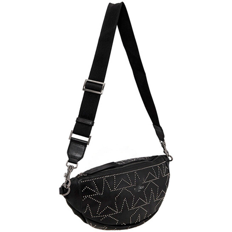 Bolsa Pocket Kirt Star Studded in Black Silver