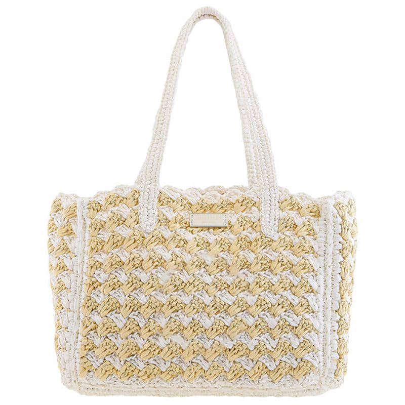 Bolsa Beach Striped Raffia Hand - Mercado de Luxo - O Maior E-Commerce de Bens, Produtos e Serviços de Luxo do Brasil.
