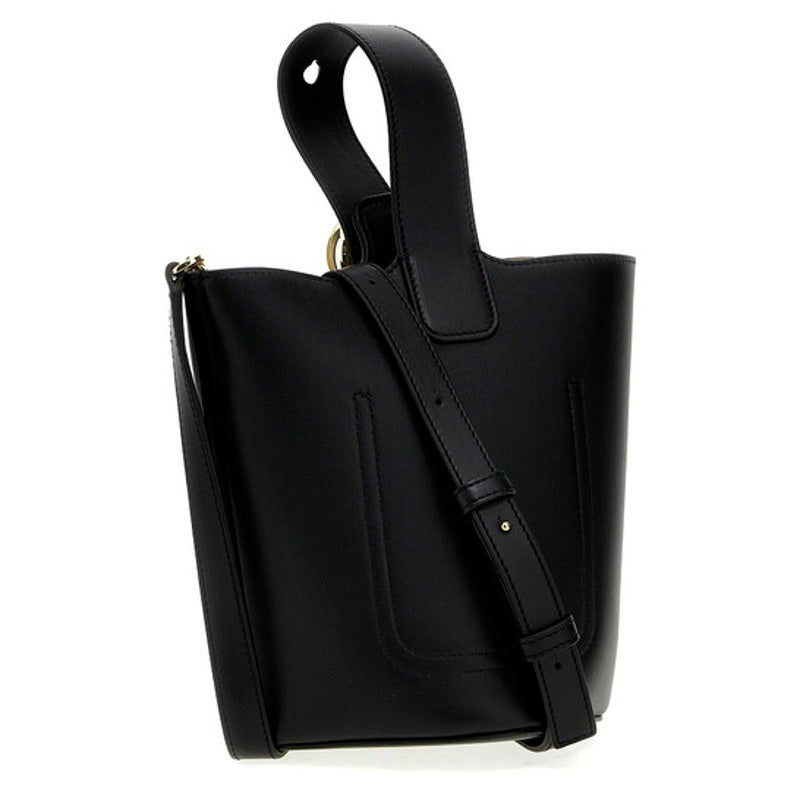 Bolsa Bucket Pebble Mini Buckle  Black