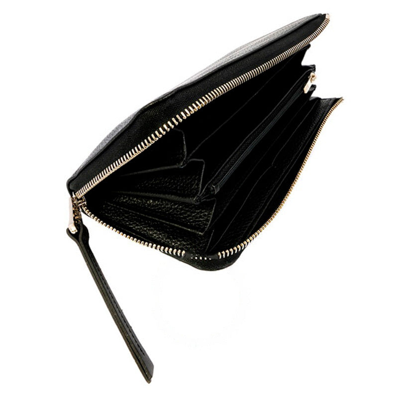 Bolsa Wallet Le Foulonne Black 047 Ladies 3.9 x 7.7 ins