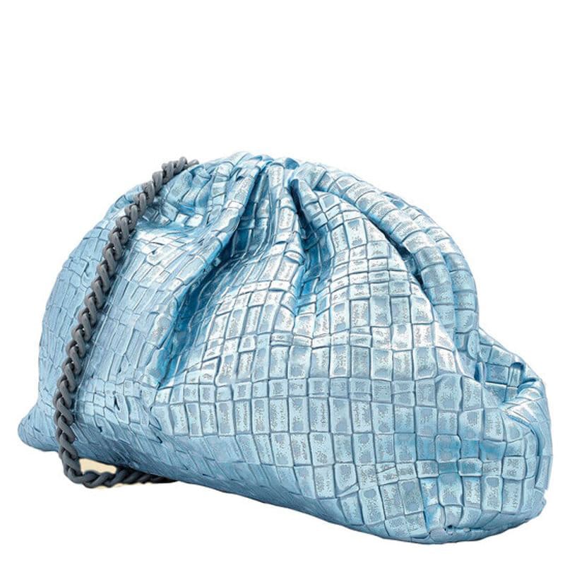 Bolsa Clutch Ladies Ribbon Laminated Cielo Mini Game