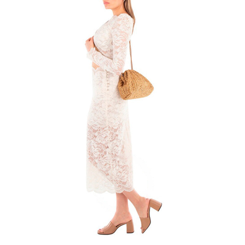 Bolsa Clutch Mini Game Crochet Glow   Gold