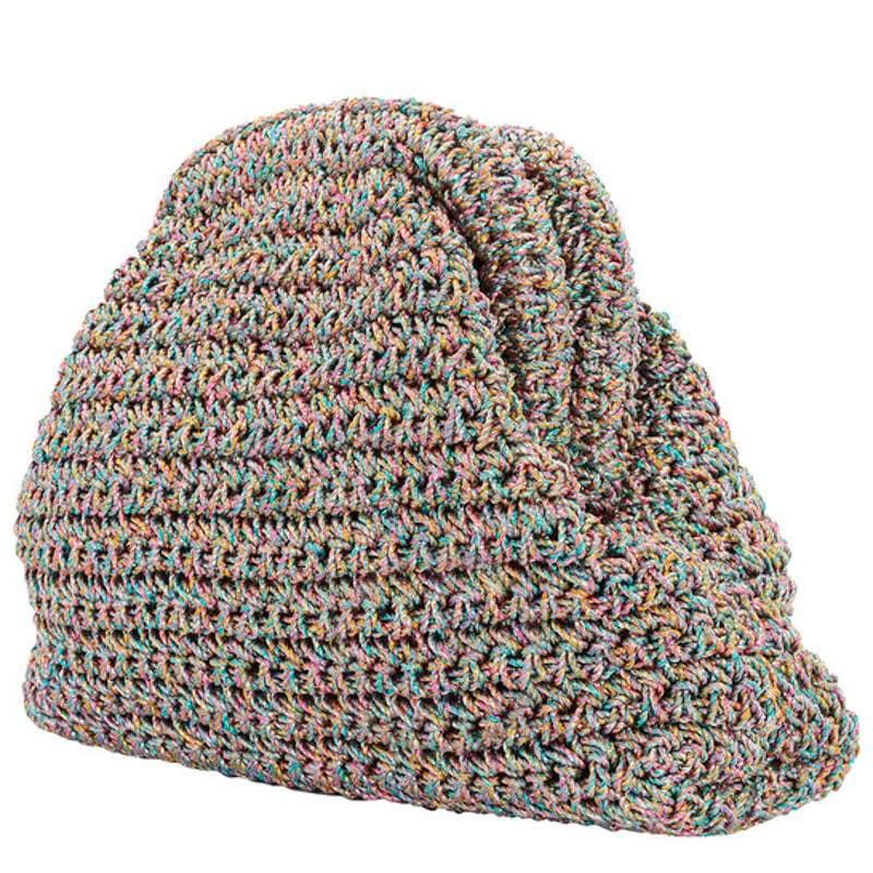 Bolsa Clutch Rainbow Ladies Mini Game Metallic Crochet
