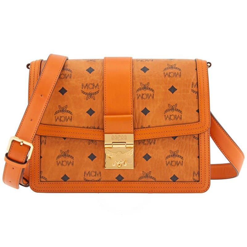Bolsa Shoulder Signature Visetos Tracy In Cognac