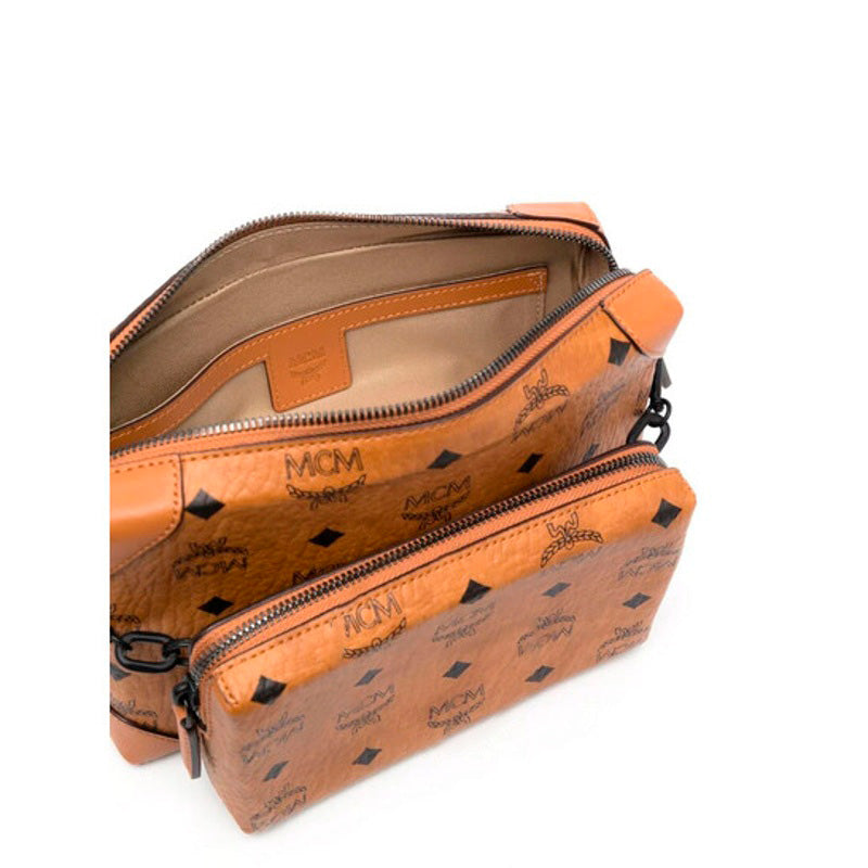 Bolsa Crossbody Soft Berlin Multifunction in Cognac Visetos