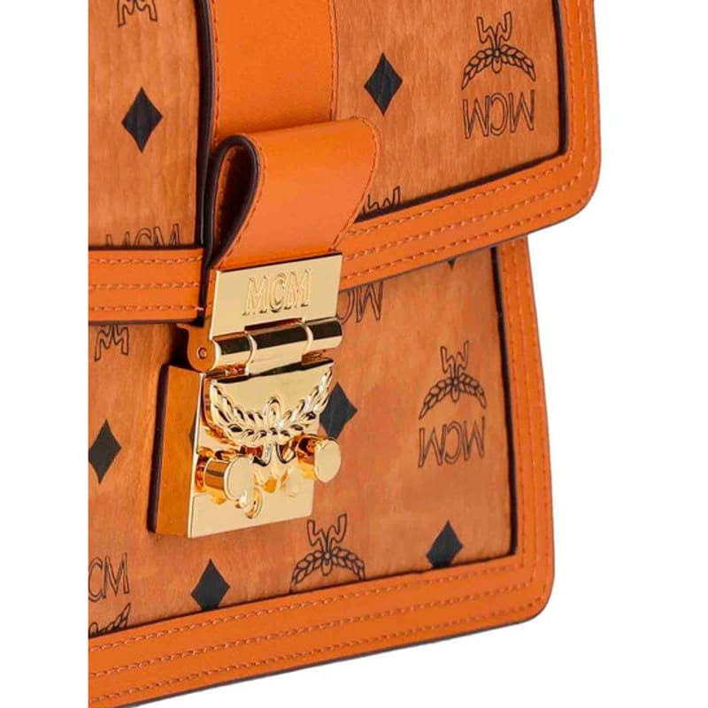 Bolsa Shoulder Visetos Tracy Cognac