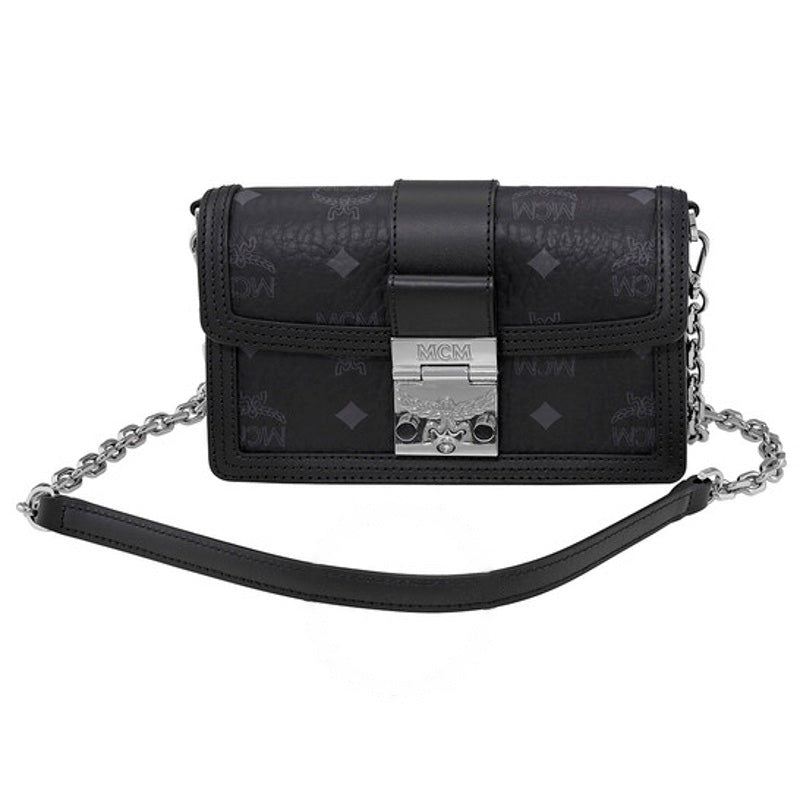 Bolsa Crossbody Ladies Gretl in Black Visetos - Mercado de Luxo - O Maior E-Commerce de Bens, Produtos e Serviços de Luxo do Brasil.