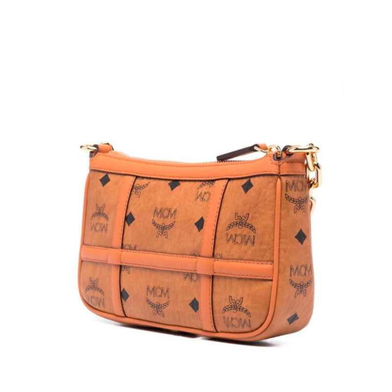 Bolsa Shoulder Ladies Delmy in Cognac Visetos