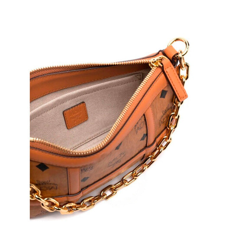 Bolsa Shoulder Ladies Delmy in Cognac Visetos