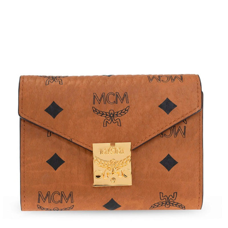 Bolsa Wallet Patricia Visetos Trifold In Cognac - Mercado de Luxo - O Maior E-Commerce de Bens, Produtos e Serviços de Luxo do Brasil.