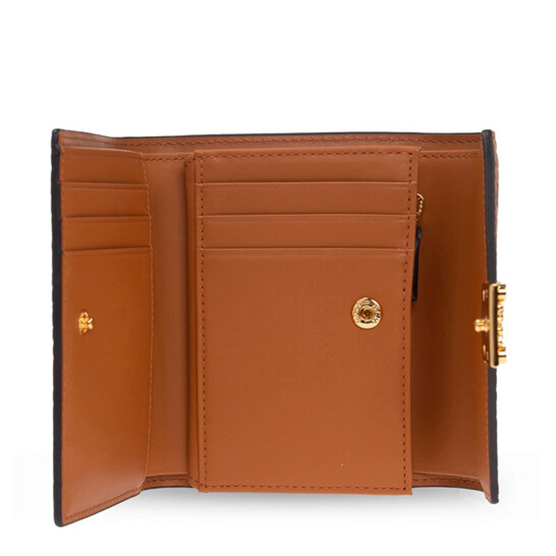 Bolsa Wallet Patricia Visetos Trifold In Cognac