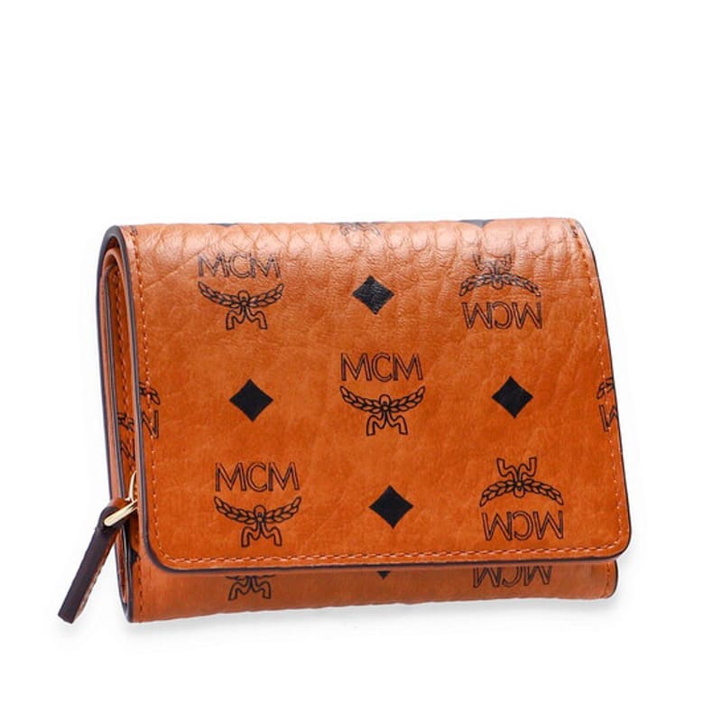 Bolsa Wallet Ladies Trifold in Cognac Visetos Original