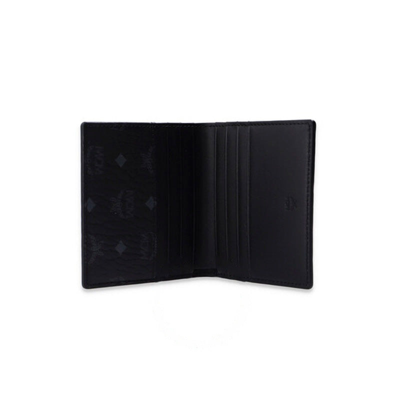Bolsa Wallet Black Bifold Card in Visetos Original