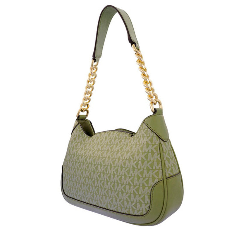 Bolsa Shoulder Open Box Signature Logoprint Small Hally Light Sage