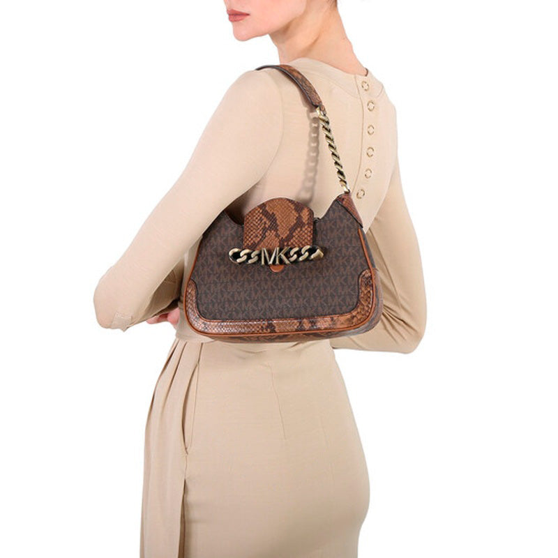 Bolsa Shoulder Small Hally Signature Logo Print