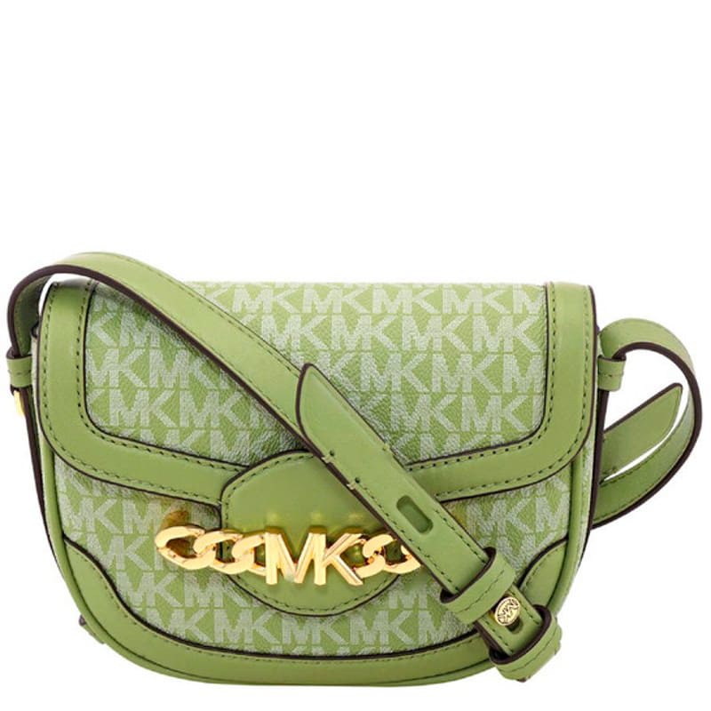 Bolsa Crossbody Hally ExtraSmall Signature Logo Light Sage - Mercado de Luxo - O Maior E-Commerce de Bens, Produtos e Serviços de Luxo do Brasil.