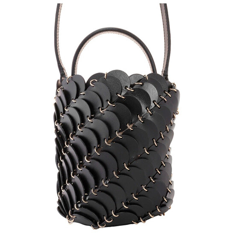 Bolsa Bucket Leather Mini