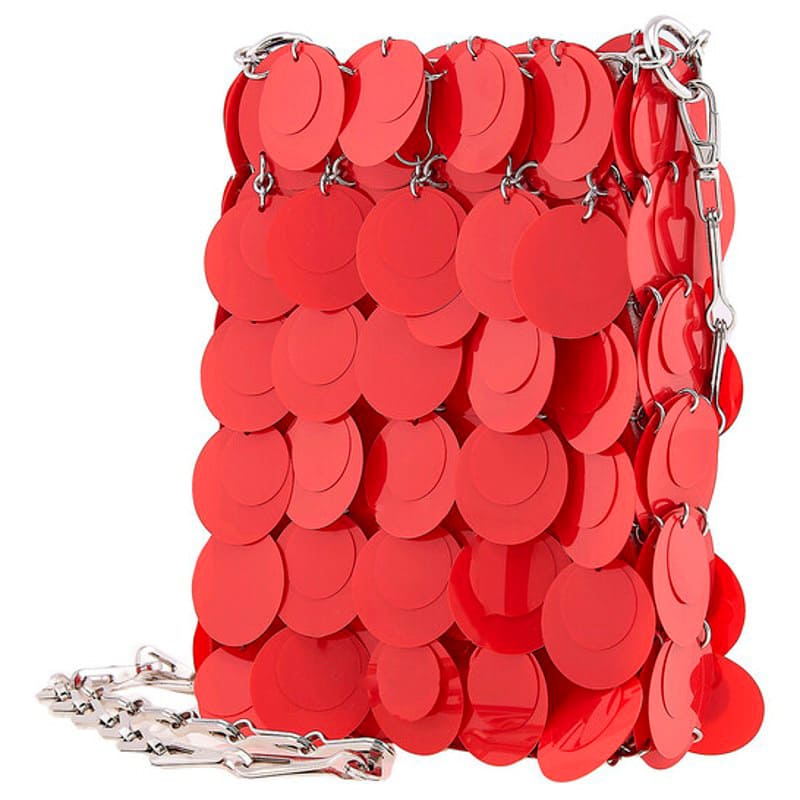 Bolsa Shoulder Red Mini Sparkle Discs