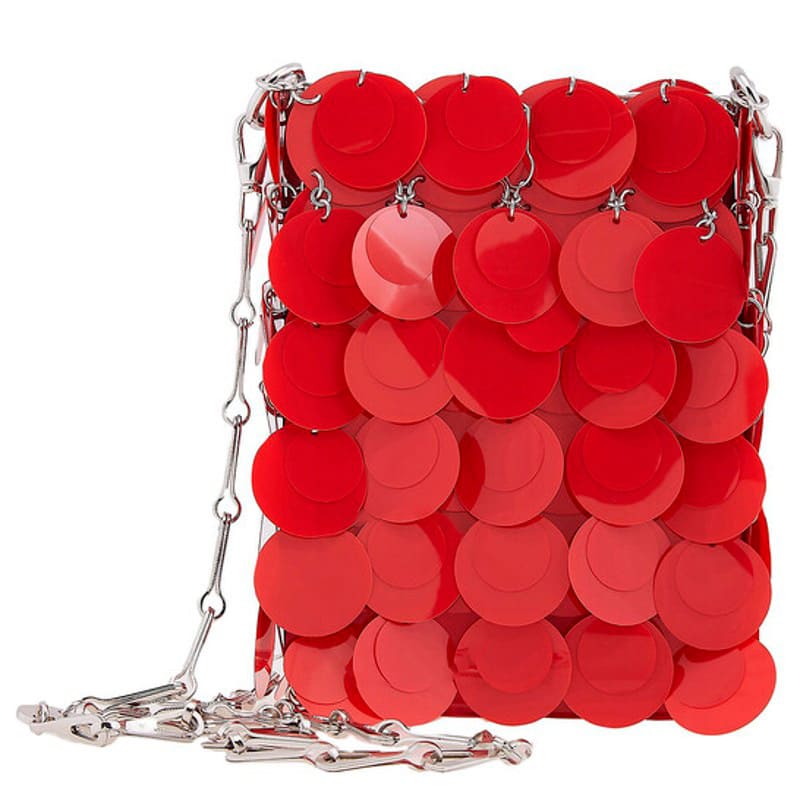 Bolsa Shoulder Red Mini Sparkle Discs - Mercado de Luxo - O Maior E-Commerce de Bens, Produtos e Serviços de Luxo do Brasil.