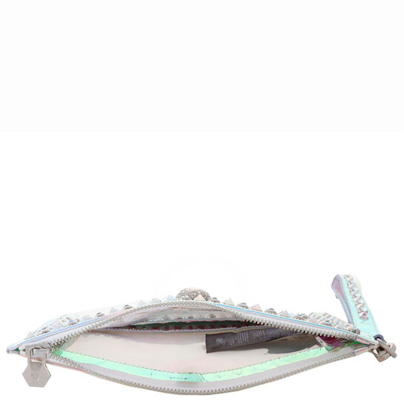 Bolsa Clutch Studded Transparent With Strap