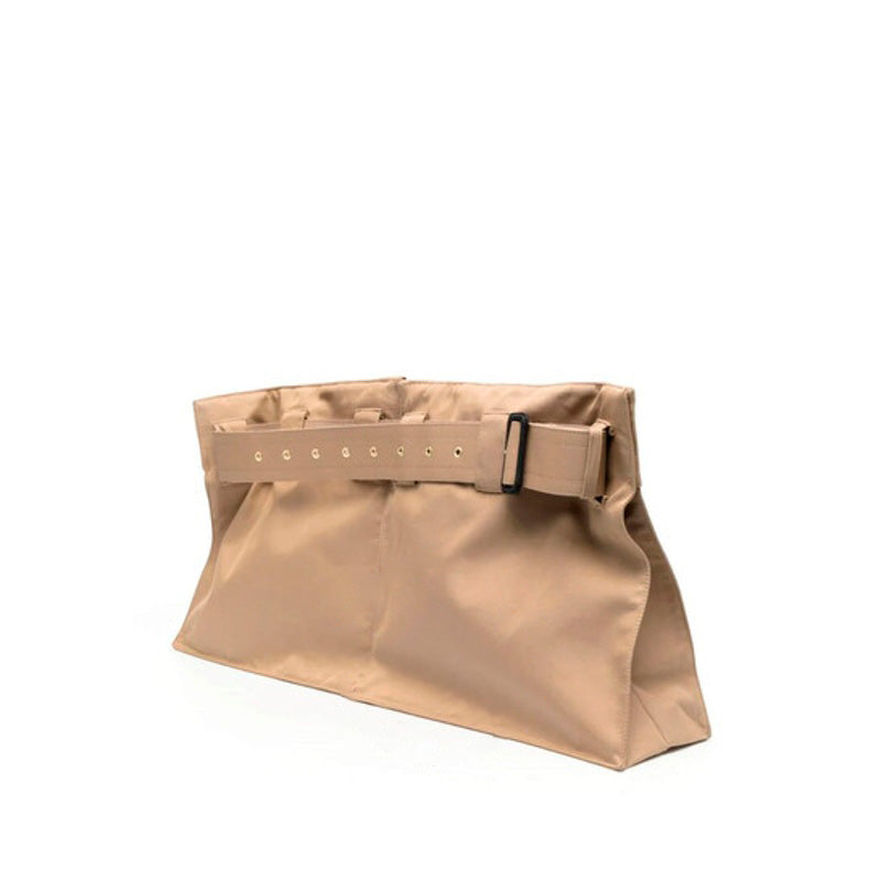 Bolsa Pocket Ladies Beige Cotton Gabardine Belt