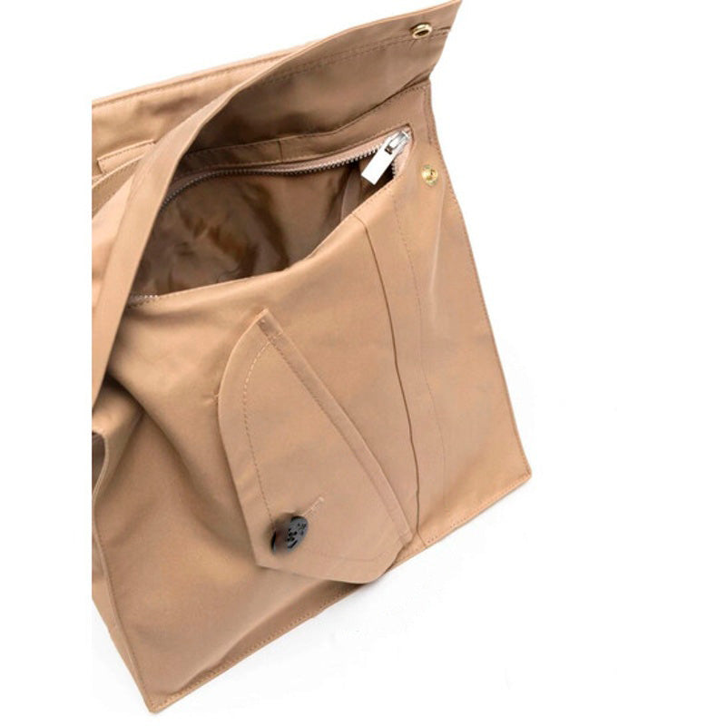 Bolsa Pocket Ladies Beige Cotton Gabardine Belt