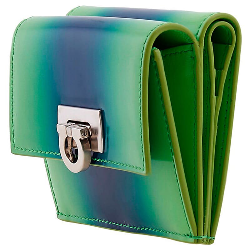 Bolsa Wallet Ferragamo Gancini Clasp Wanda Compact