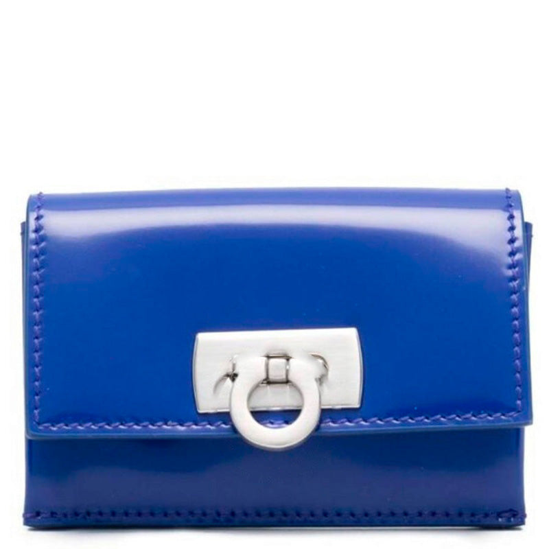Bolsa Wallet Card Case With Gancini Clasp - Mercado de Luxo - O Maior E-Commerce de Bens, Produtos e Serviços de Luxo do Brasil.