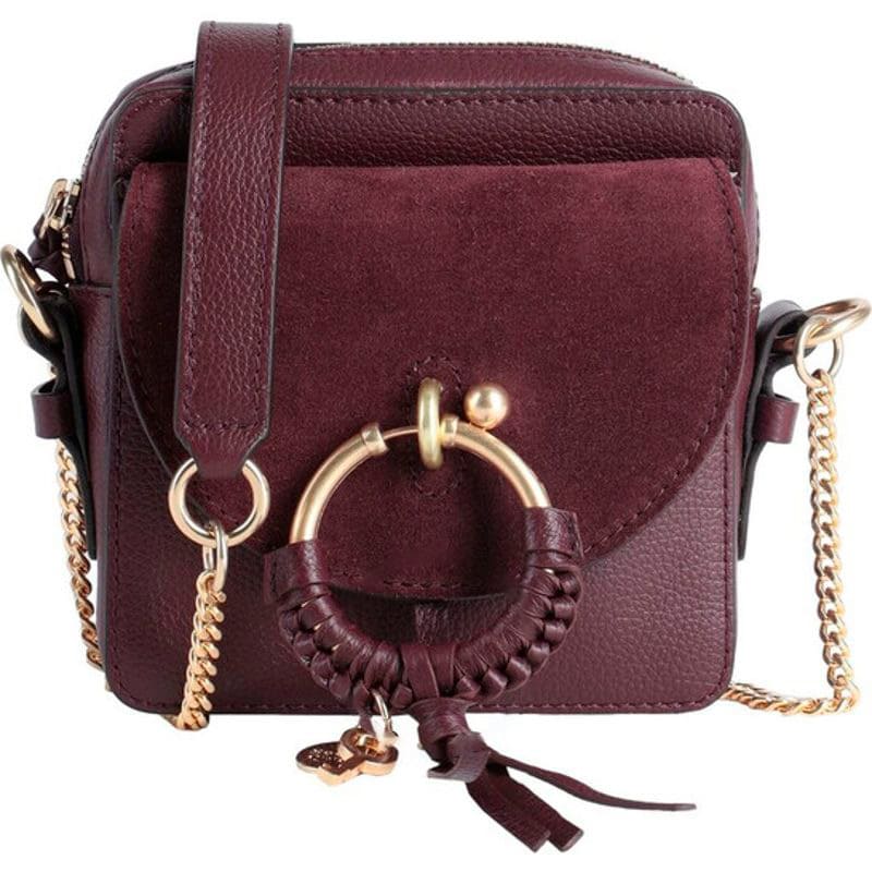 Bolsa Shoulder Small Joan Camera Burgundy - Mercado de Luxo - O Maior E-Commerce de Bens, Produtos e Serviços de Luxo do Brasil.