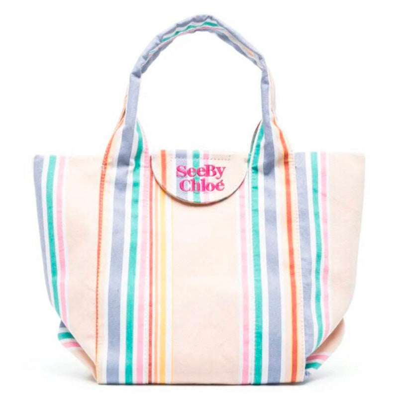 Bolsa Shopper Laetizia Striped - Mercado de Luxo - O Maior E-Commerce de Bens, Produtos e Serviços de Luxo do Brasil.