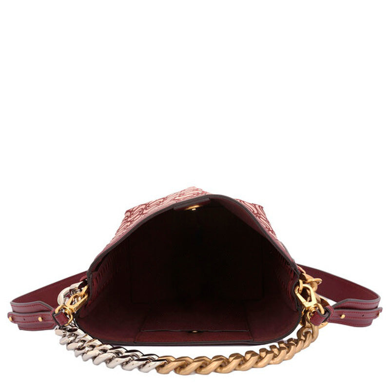 Bolsa Bucket Burgundy Ladies S Wave Monogram