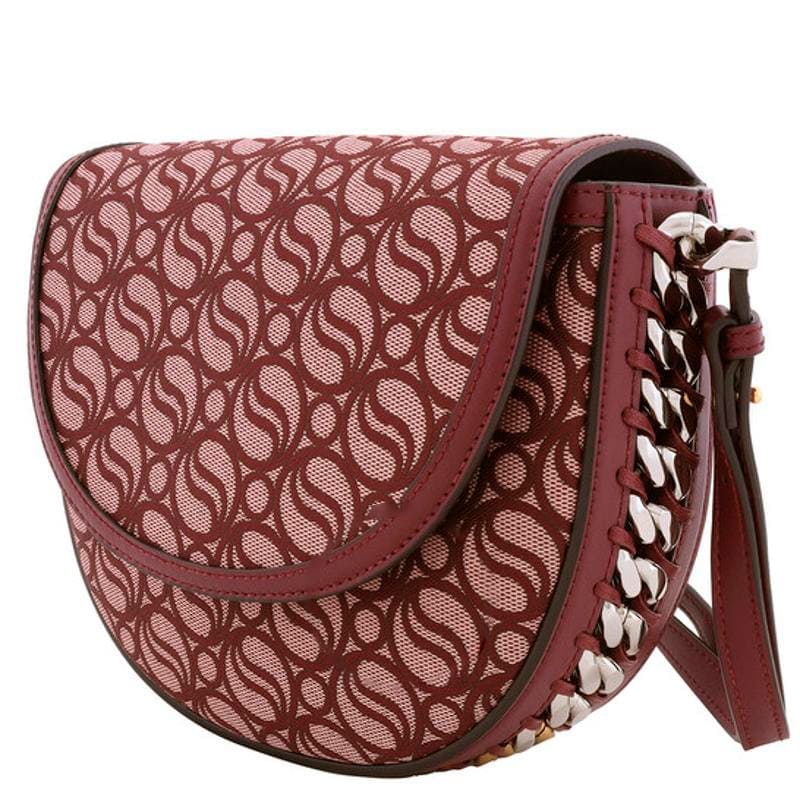 Bolsa Shoulder Ladies Burgundy Frayme Medium SWave Flap